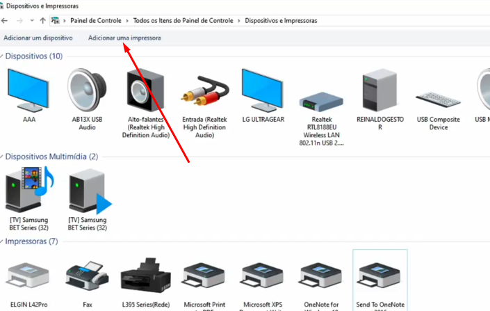 Adicionar impressora