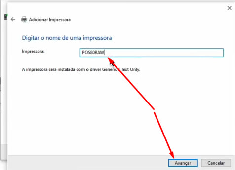 Nome da impressora